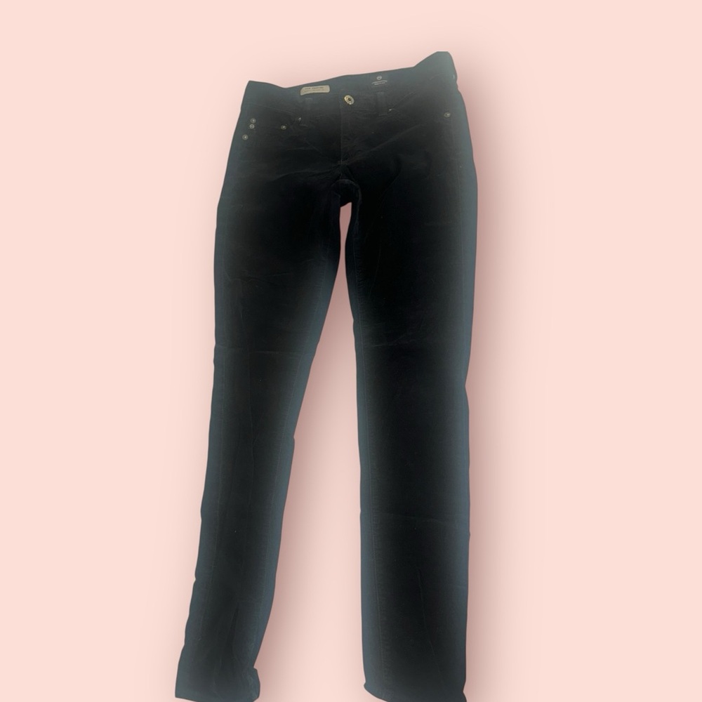 AG Adriano Goldschmied Black Straight Leg Jeans